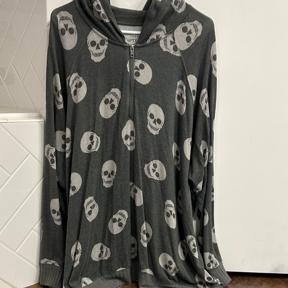 Torrid Gray Super Soft Plush Hoodie